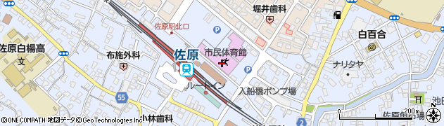 香取市民体育館周辺の地図