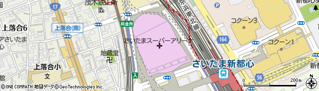 さいたまスーパーアリーナ　展示ホール周辺の地図