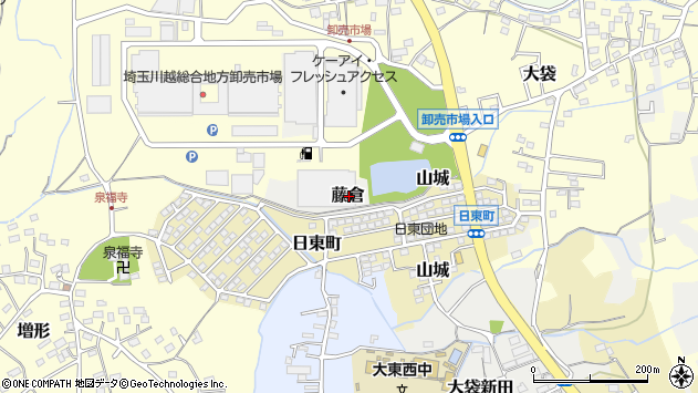 〒350-1166 埼玉県川越市藤倉の地図