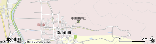 小山田神社周辺の地図