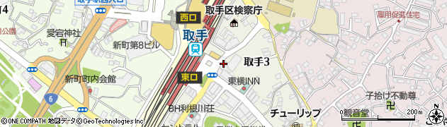 魚民 取手東口駅前店周辺の地図