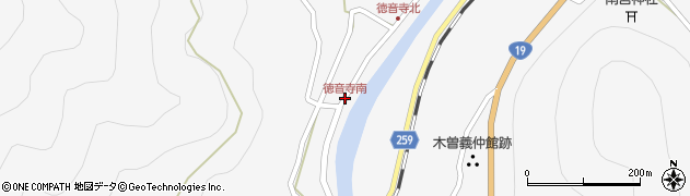 徳音寺南周辺の地図