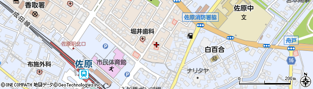 千葉県香取市北3丁目13周辺の地図