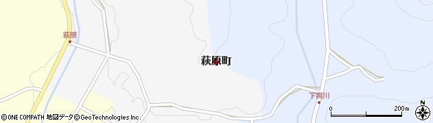 福井県越前市萩原町周辺の地図