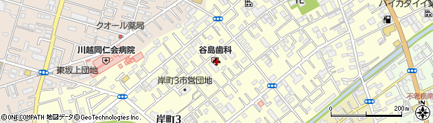 谷島歯科医院周辺の地図