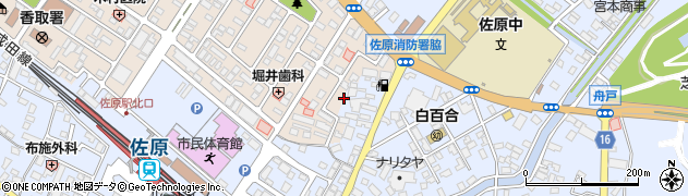 千葉県香取市北3丁目14周辺の地図