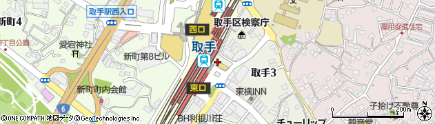 川口土地株式会社　取手店周辺の地図