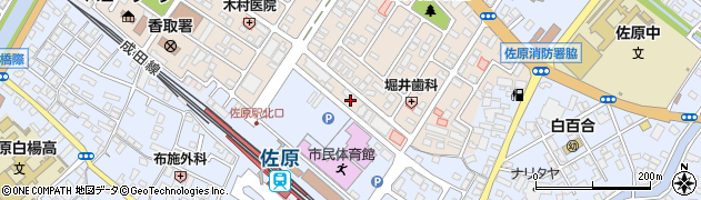 千葉県香取市北3丁目1周辺の地図