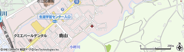 埼玉県日高市鹿山139周辺の地図