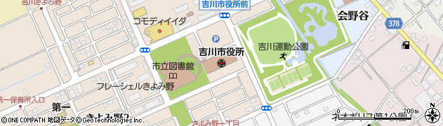 埼玉県吉川市周辺の地図
