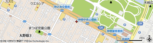 松屋 神栖店周辺の地図