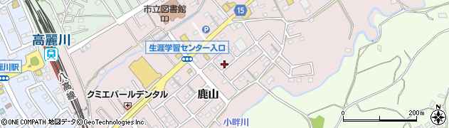 埼玉県日高市鹿山249周辺の地図