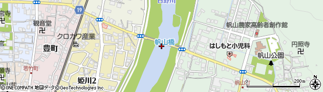 帆山橋周辺の地図