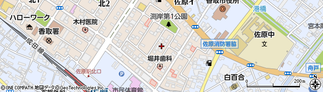 千葉県香取市北3丁目6周辺の地図