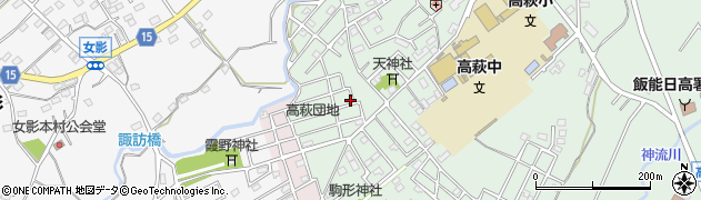 埼玉県日高市高萩719周辺の地図