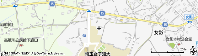 埼玉県日高市女影1691周辺の地図