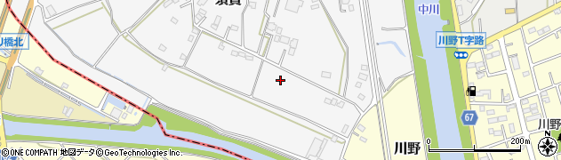 埼玉県吉川市須賀周辺の地図