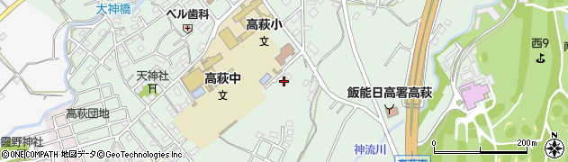 埼玉県日高市高萩801周辺の地図