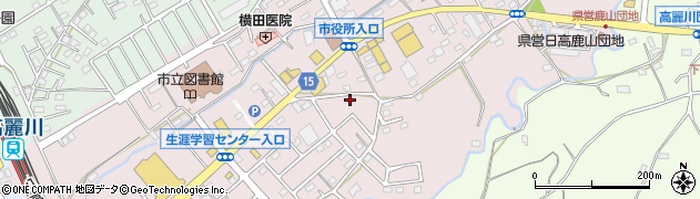 埼玉県日高市鹿山255周辺の地図