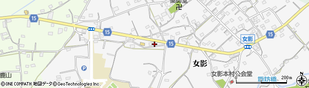 埼玉県日高市女影1716周辺の地図