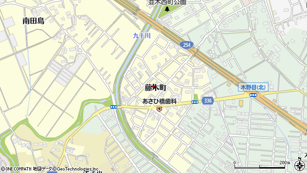 〒350-0018 埼玉県川越市藤木町の地図