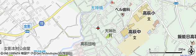 埼玉県日高市高萩716周辺の地図