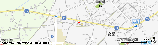 埼玉県日高市女影1713周辺の地図