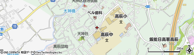 埼玉県日高市高萩695周辺の地図