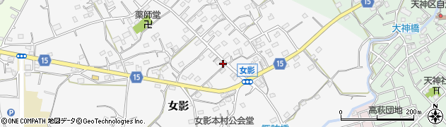 埼玉県日高市女影146周辺の地図