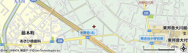 埼玉県川越市木野目周辺の地図