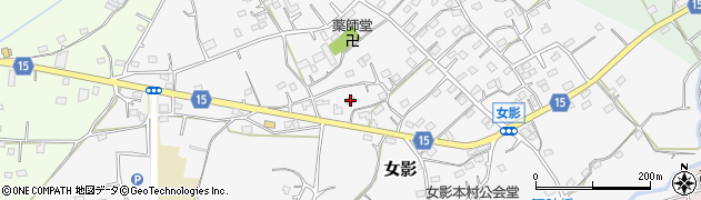 埼玉県日高市女影190周辺の地図