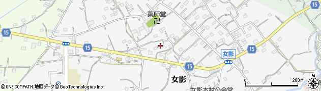 埼玉県日高市女影167周辺の地図