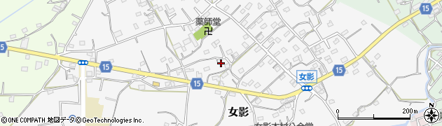埼玉県日高市女影169周辺の地図