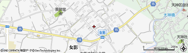 埼玉県日高市女影41周辺の地図