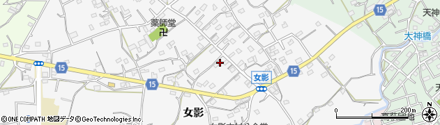 埼玉県日高市女影136周辺の地図