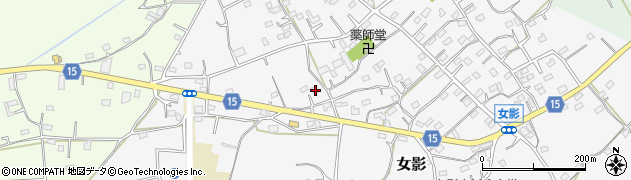 埼玉県日高市女影1722周辺の地図