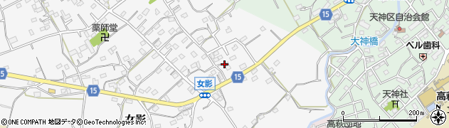 埼玉県日高市女影26周辺の地図