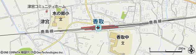 香取駅周辺の地図