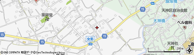 埼玉県日高市女影23周辺の地図