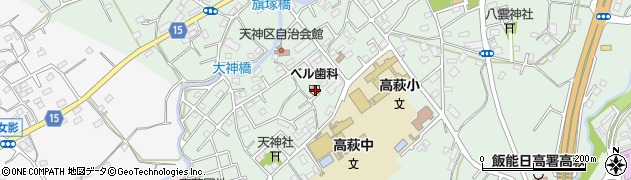 埼玉県日高市高萩693周辺の地図