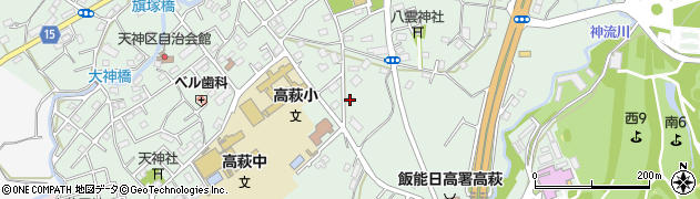 埼玉県日高市高萩1084周辺の地図