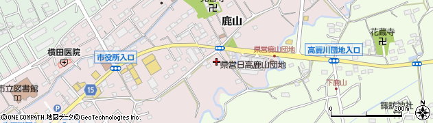 埼玉県日高市鹿山86周辺の地図
