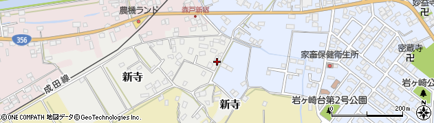 千葉県香取市新寺40周辺の地図