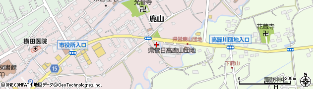 埼玉県日高市鹿山74周辺の地図