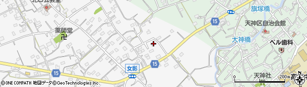 埼玉県日高市女影14周辺の地図