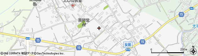 埼玉県日高市女影122周辺の地図