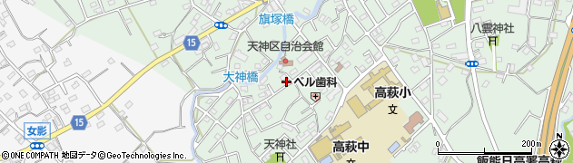 埼玉県日高市高萩706周辺の地図