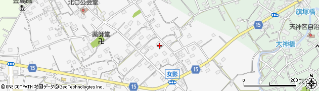 埼玉県日高市女影47周辺の地図