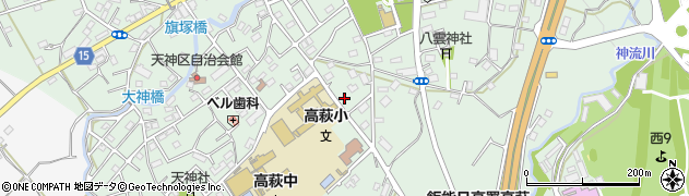 埼玉県日高市高萩660周辺の地図