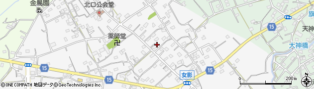埼玉県日高市女影91周辺の地図